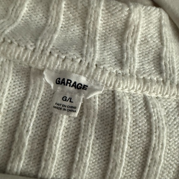 Garage Knit Ribbed Cropped Sweater - Picture 3 of 3